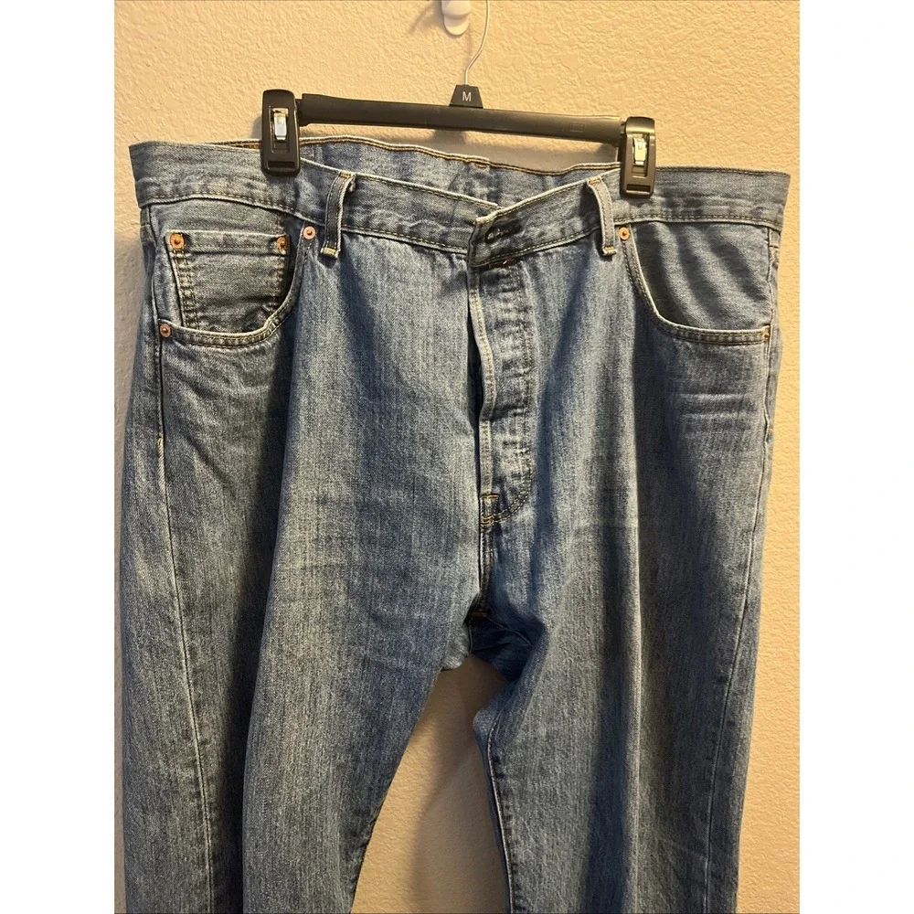 Levi's‎ 501 Jeans Men's 42x30 Blue Button Fly Straight Fit 100% Cotton